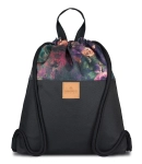Worek czarny i motyw kwiatowy moody floral
